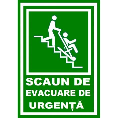 Placuta scaun de evacuare de urgenta pentru persoane cu handicap cu dezabilitati